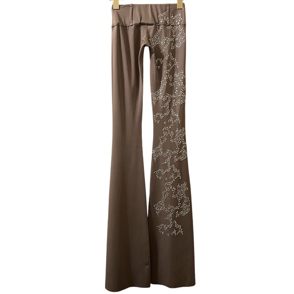 Poster‎ Girl Pants Yazmine Low-Waist Flared Embellished Studded Y2K 90s Trousers - Picture 6 of 13